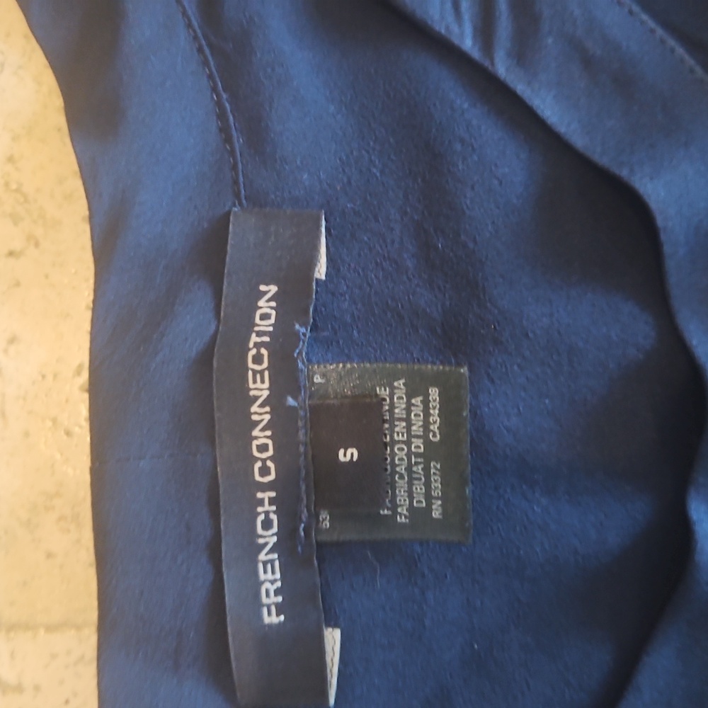 French Connection Deep Blue Top - Picture 3 of 4